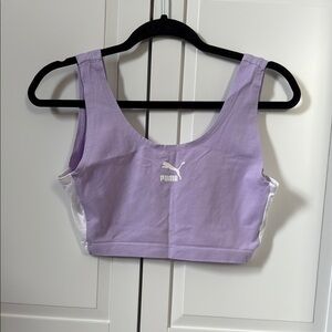 Puma Lavender and White Sports Bra